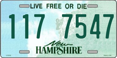 NH license plate 1177547
