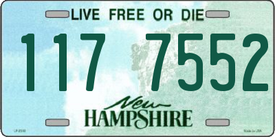 NH license plate 1177552