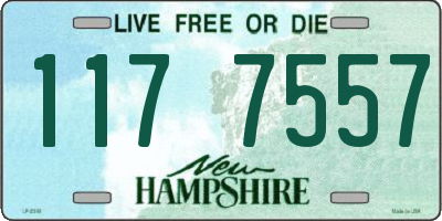 NH license plate 1177557