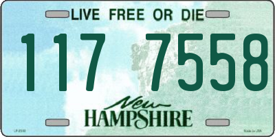 NH license plate 1177558