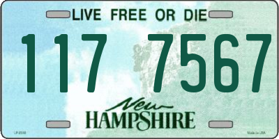 NH license plate 1177567
