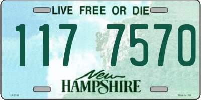 NH license plate 1177570