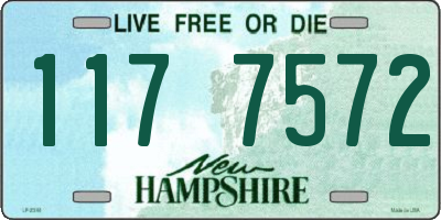 NH license plate 1177572