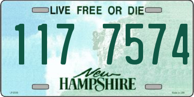 NH license plate 1177574