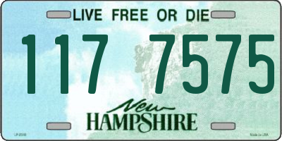 NH license plate 1177575