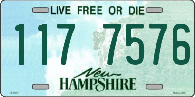 NH license plate 1177576