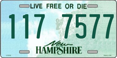 NH license plate 1177577