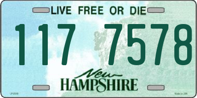 NH license plate 1177578