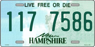 NH license plate 1177586