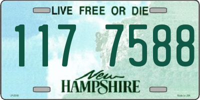 NH license plate 1177588