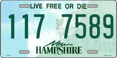 NH license plate 1177589