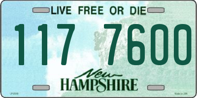 NH license plate 1177600