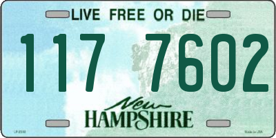 NH license plate 1177602