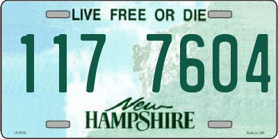 NH license plate 1177604