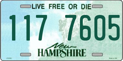 NH license plate 1177605