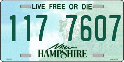 NH license plate 1177607