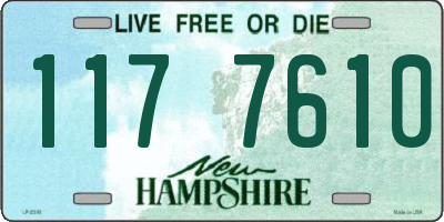 NH license plate 1177610