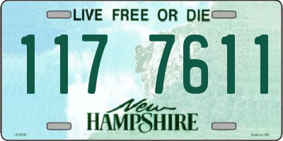 NH license plate 1177611