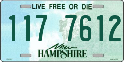 NH license plate 1177612