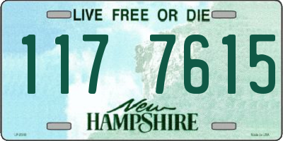 NH license plate 1177615