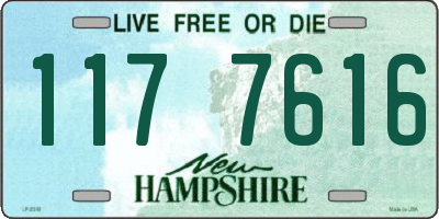 NH license plate 1177616