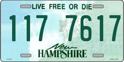 NH license plate 1177617