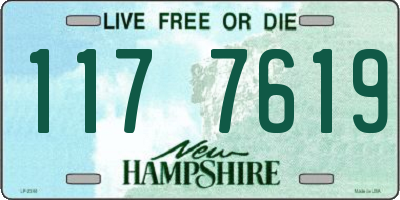 NH license plate 1177619