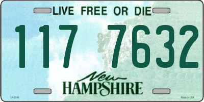 NH license plate 1177632