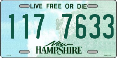 NH license plate 1177633