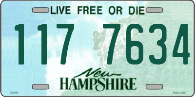 NH license plate 1177634