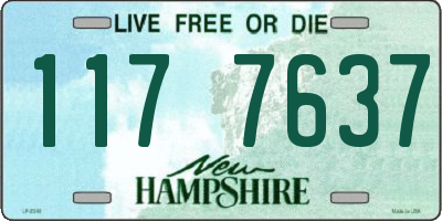 NH license plate 1177637