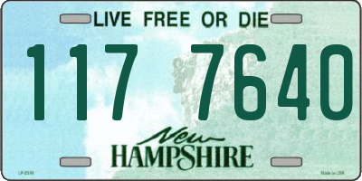 NH license plate 1177640