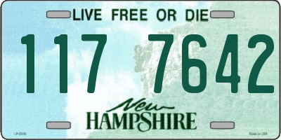 NH license plate 1177642