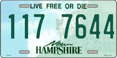 NH license plate 1177644