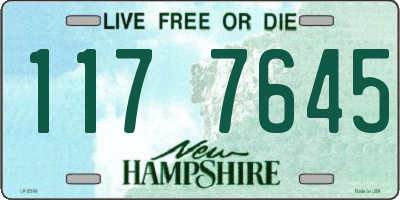 NH license plate 1177645