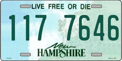 NH license plate 1177646