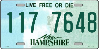 NH license plate 1177648