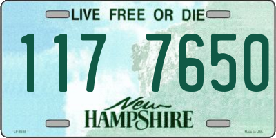 NH license plate 1177650
