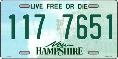 NH license plate 1177651