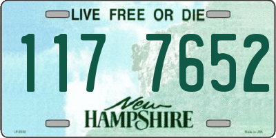 NH license plate 1177652