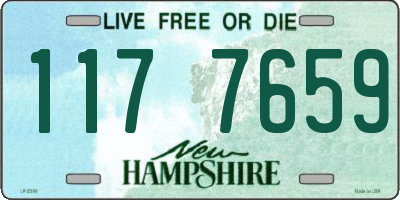 NH license plate 1177659