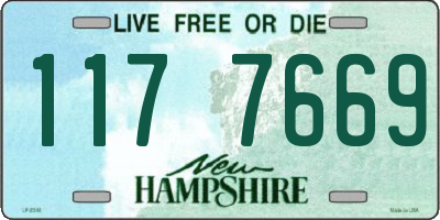 NH license plate 1177669