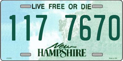 NH license plate 1177670