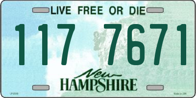 NH license plate 1177671