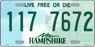 NH license plate 1177672