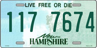 NH license plate 1177674