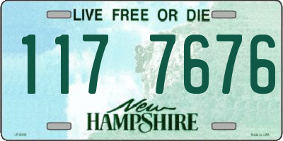 NH license plate 1177676