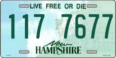 NH license plate 1177677