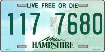 NH license plate 1177680
