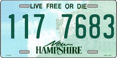 NH license plate 1177683